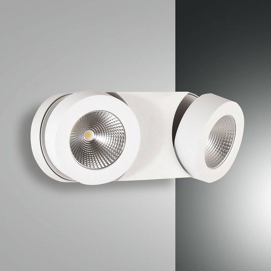 Dimbar LED-vägglampa Hella med 2 spots