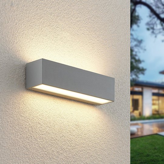 Lucande Lengo LED-utomhusvägglampa, Up Down, 25 cm