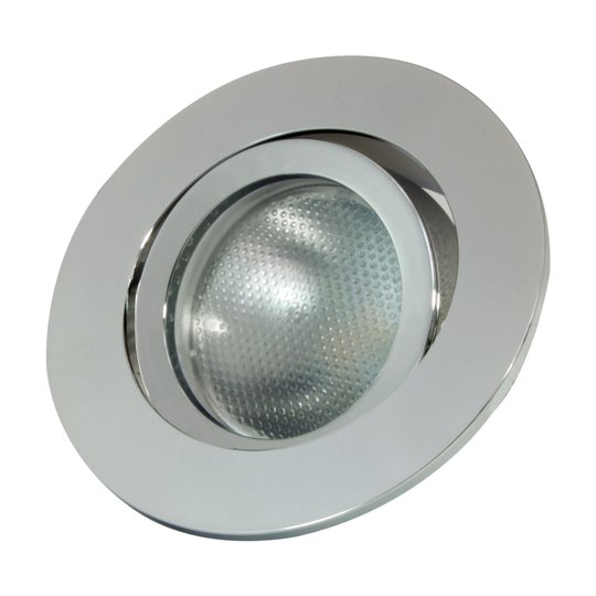 LED-inbyggnadsring Decoclic GU10/GU5,3 rund silver
