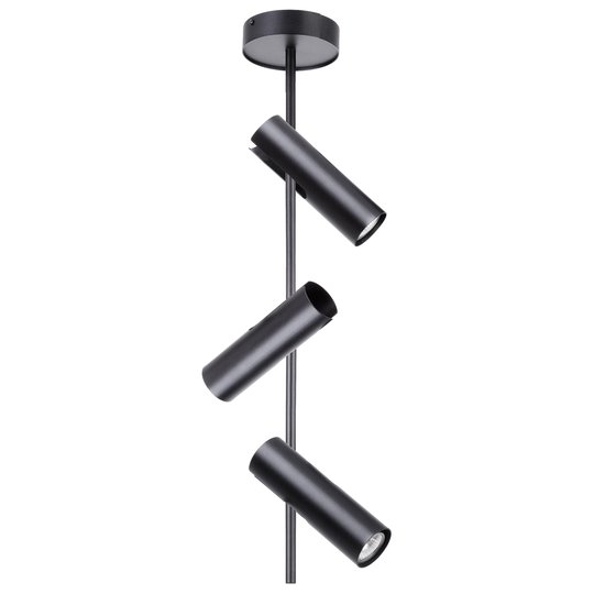 Takspot Leda 3, 3 lampor, svart