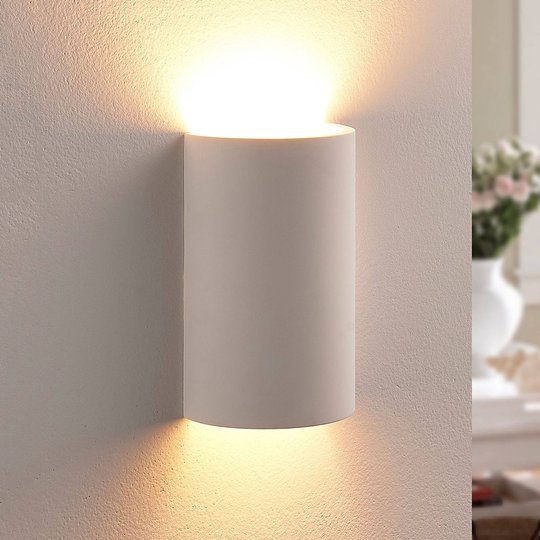 Halvrund LED-gipsvägglampa Colja