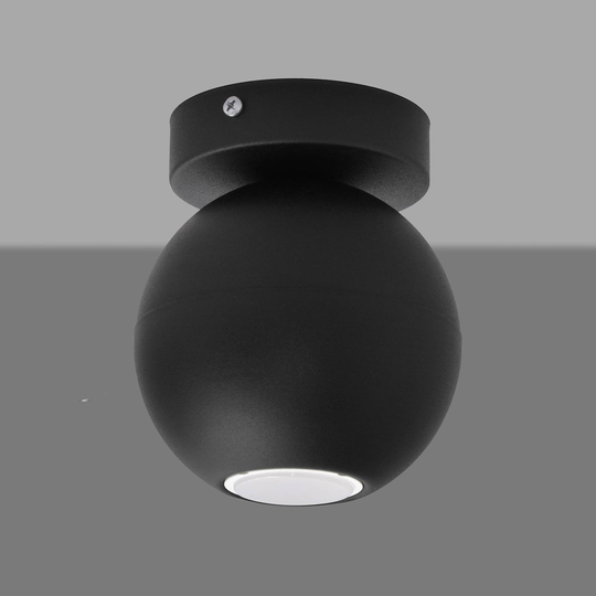 Takspotlight Midnight helt i svart 1 lampa styv