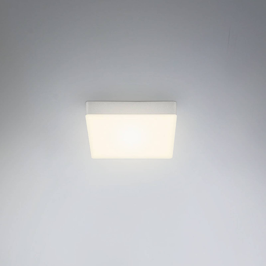 LED-taklampa Flame, 15,7 x 15,7 cm, silver
