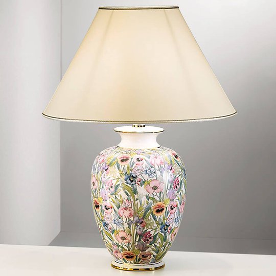 KOLARZ Giardino Panse - blommig bordslampa 50 cm