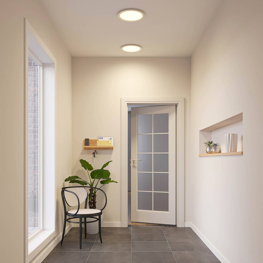 Prios Aureka LED-taklampa, installation, 33 cm