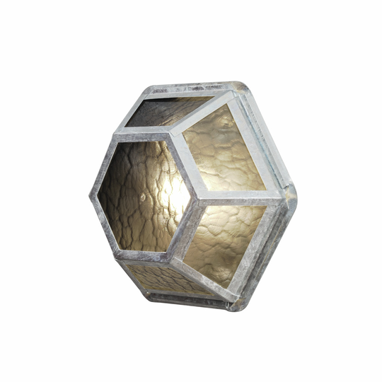 Castor väggplafond E27 galv (Zink)