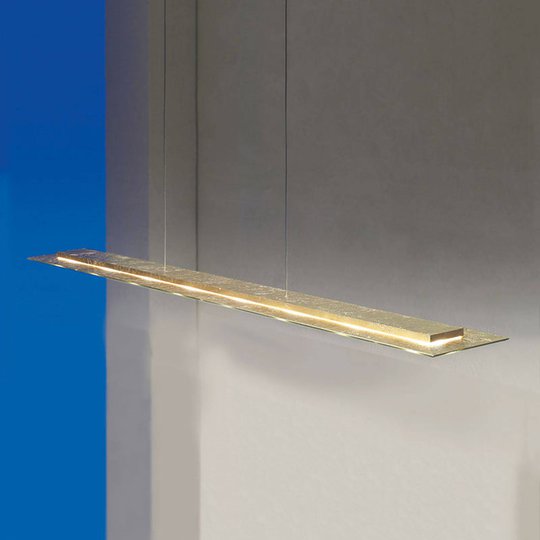 Dimbar taklampa Skyline m bladguld, LED