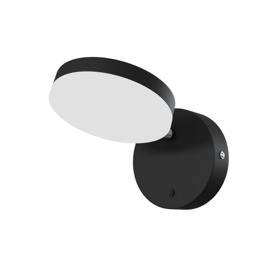Fad vägglampa (Svart)