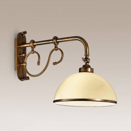 Elegant vägglampa La Botte, elfenbensvit