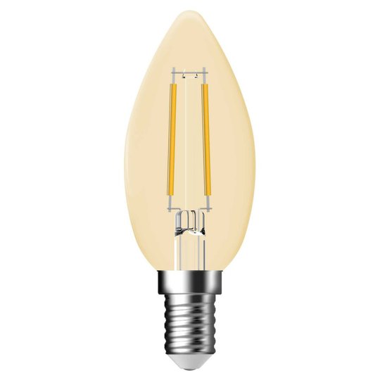E14 Kronljus Amber LED 4,8W