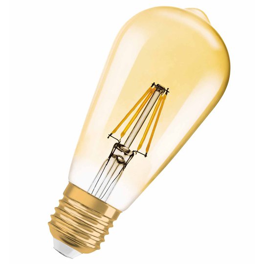 E27 7W 824 LED-rustikalampa Vintage Edition 1906