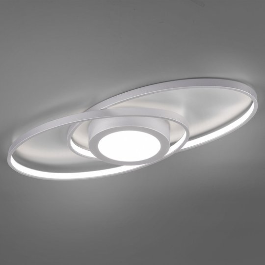 LED-taklampa Galaxy, dimbar, titanfärgad