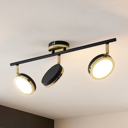 Lindby Alsani LED-takspotlight, 3 lampor