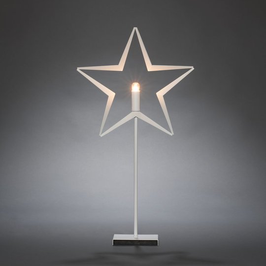 Metallstjärna stående (Svart)