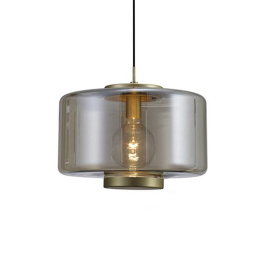 Pendellampa Jarras av glas Ø 40 cm, brons