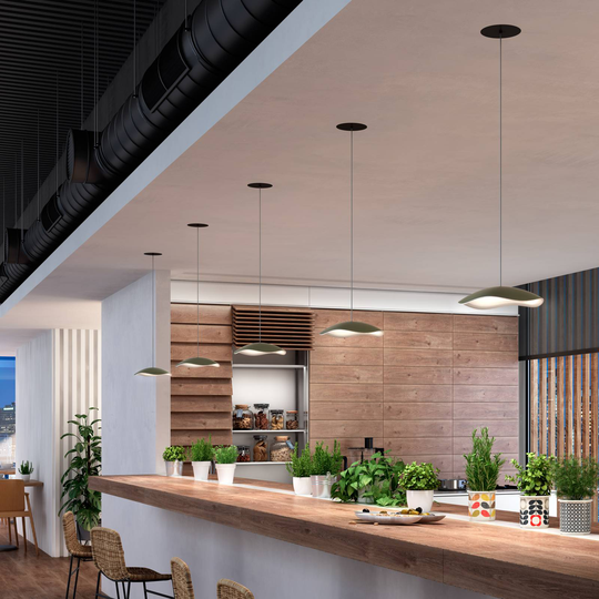 Bover Valentina S24 hänglampa oliv/vit