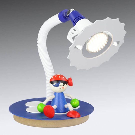 LED-bordslampa Pirat med sittande figur