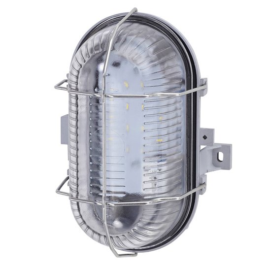Stöttålig LED-vägglampa Pesch 8 IP44