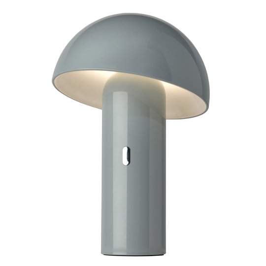LED-bordslampa Svamp med batteri, vridbar, grå