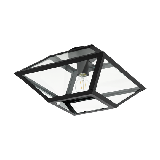 Casefabre takplafond 37cm (Svart)