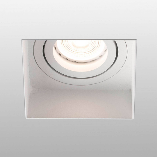 Inbyggnadsspot Hyde 1 lampa kantig svängbar vit