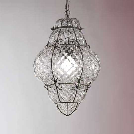 Munblåst hänglampa CLASSIC, 43 cm