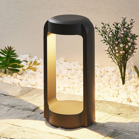 Lucande Habsa LED-sockellampa, höjd 30 cm