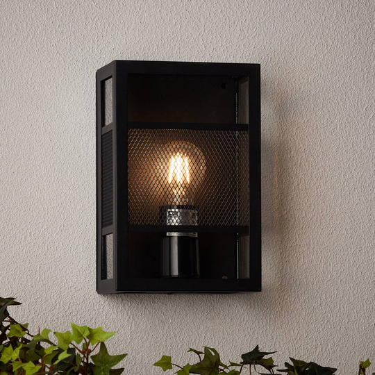 Utomhusvägglampa Gettta, svart