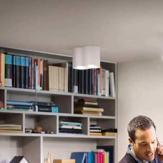 Philips Hue White Ambiance Pillar 2 lampor vit