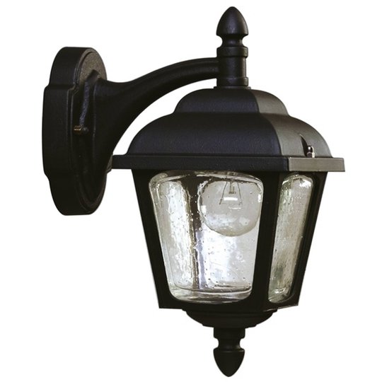 Utomhusvägglampa Landhaus 716, svart