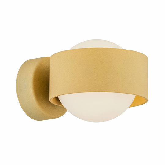 Vägglampa Mado av stål, guld, 1 lampa