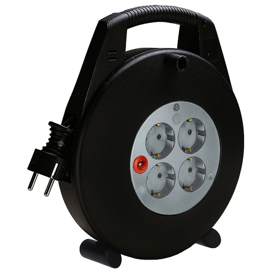 Snygg sladdvinda VARIO LINE 10 m, svart