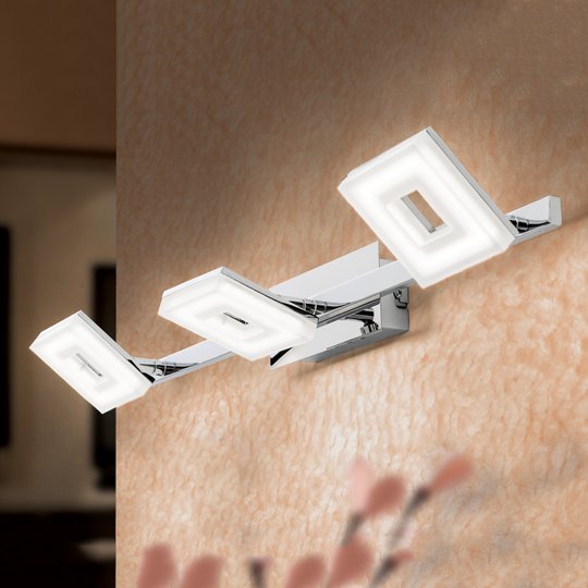 Trearmad LED-vägglampa David, 58 cm