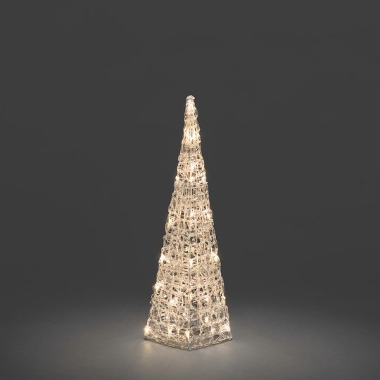 Pyramid akryl 60cm LED (Klar/transparent)