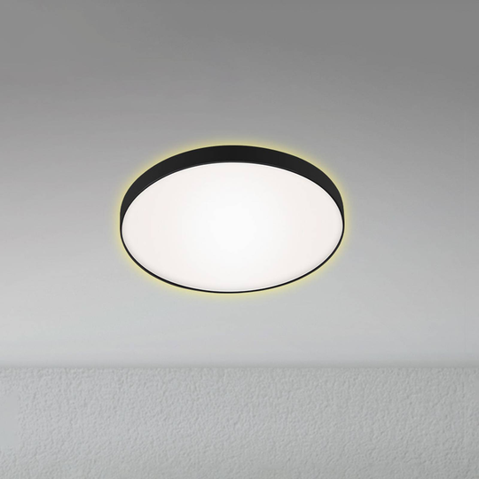 LED-taklampa Flet med backlight, Ø 28,5 cm