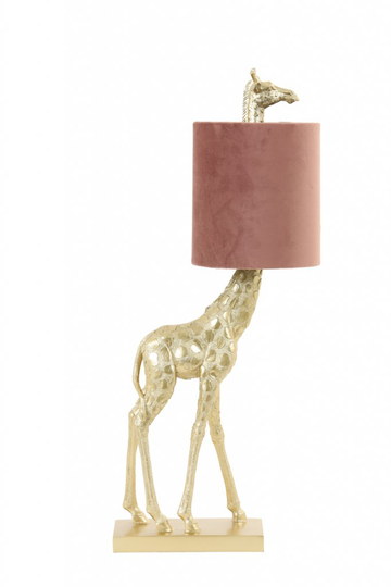 Giraffe bordslampa (Guld)