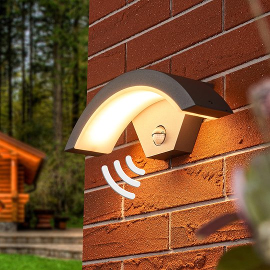 Sensor-LED-utomhusvägglampa Jule