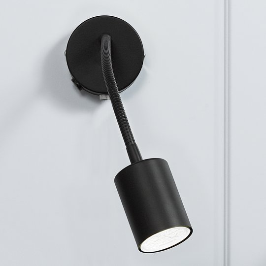 Vacker LED-vägglampa Explore i svart