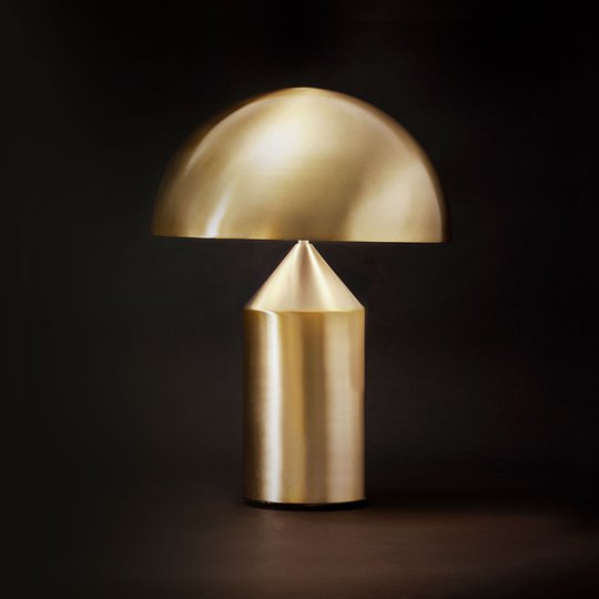 Oluce Atollo - designerbordslampa, guld