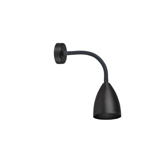 Trotsig vägglampa (Svart)