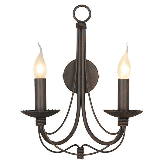 Vägglampan Leonardo, antiker design, 2 ljuskällor