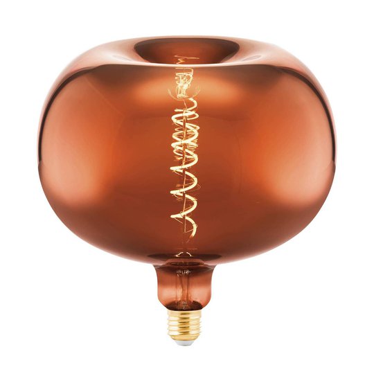LED-lampa E27 4 W Big Size i äppelform, koppar