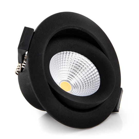 SLC One 360° LED-inbyggnadslampa svart 3 000 K