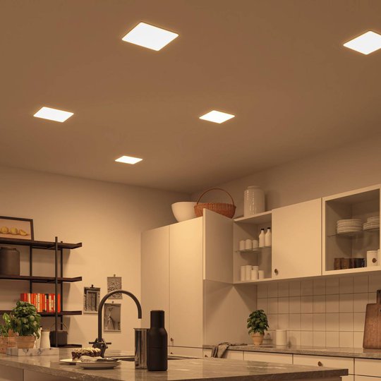 Paulmann LED-panel Veluna kantig CCT 21,5 cm
