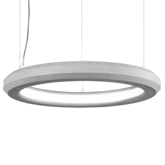 LED-hänglampa Materica inuti Ø 60 cm betong