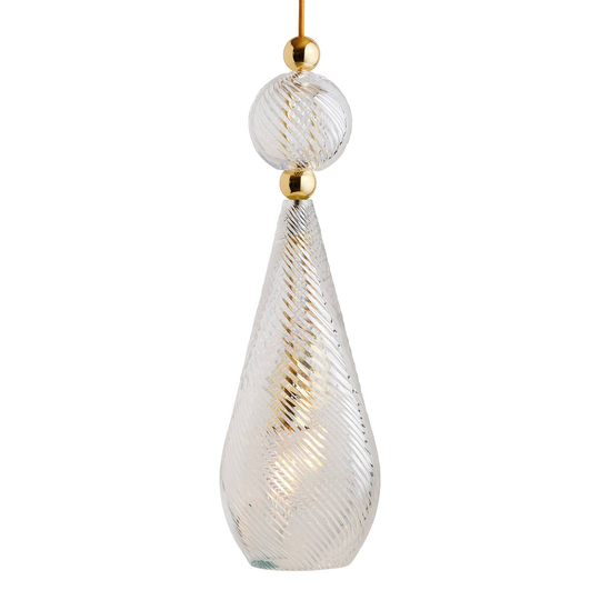 EBB & FLOW Smykke L guld crystal swirl