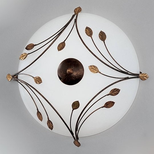 Foglie taklampa 46 cm, 2-armad