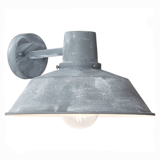 Utomhusvägglampa Humphrey, grå betong