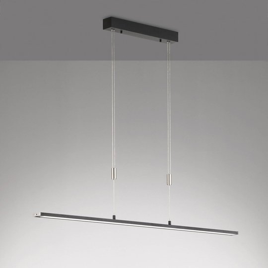 LED-hänglampa Metz TW, CCT längd 120 cm svart