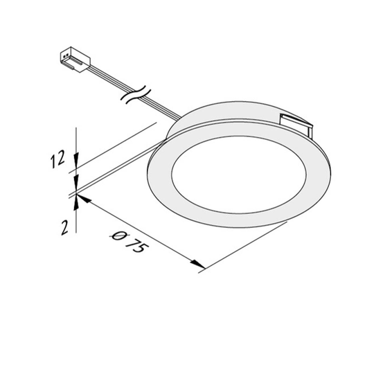 LED-möbelinbyggnadslampa FAR 68 5-pack stål 4W 930